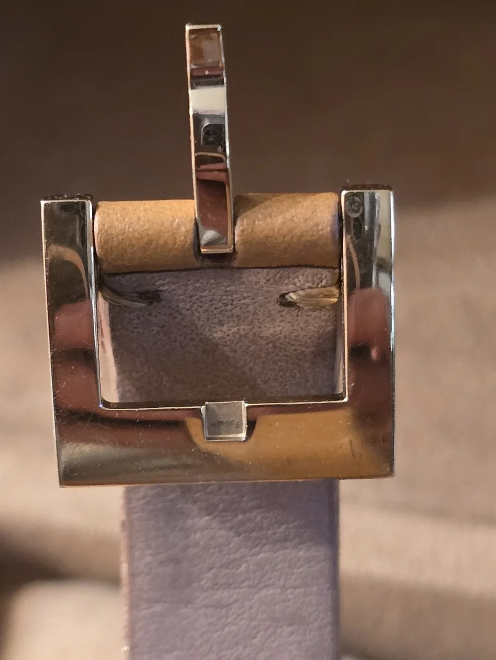 Tory Burch TRB2007 Gold Rectangle Watch Tan Wrap Around Leather Strap